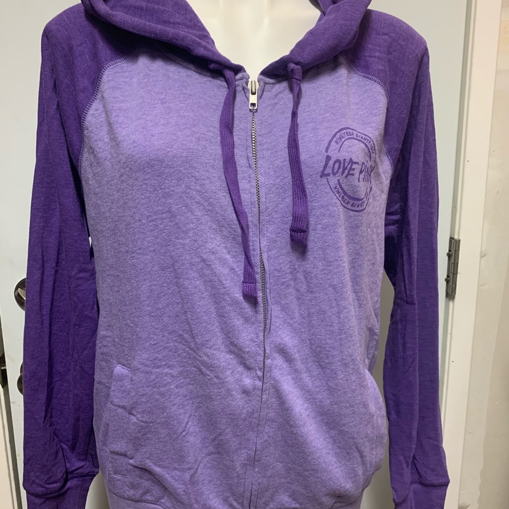 Victoria’s Secret Pink Zip Up Hoodie sz Small NWT